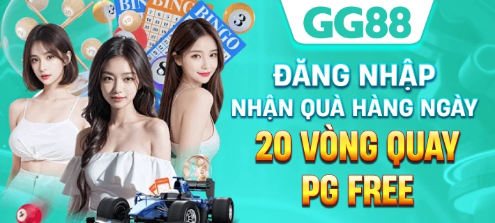 GG88 Đăng nhập nhận quà hàng ngày - 20 Vòng Quay PG Free